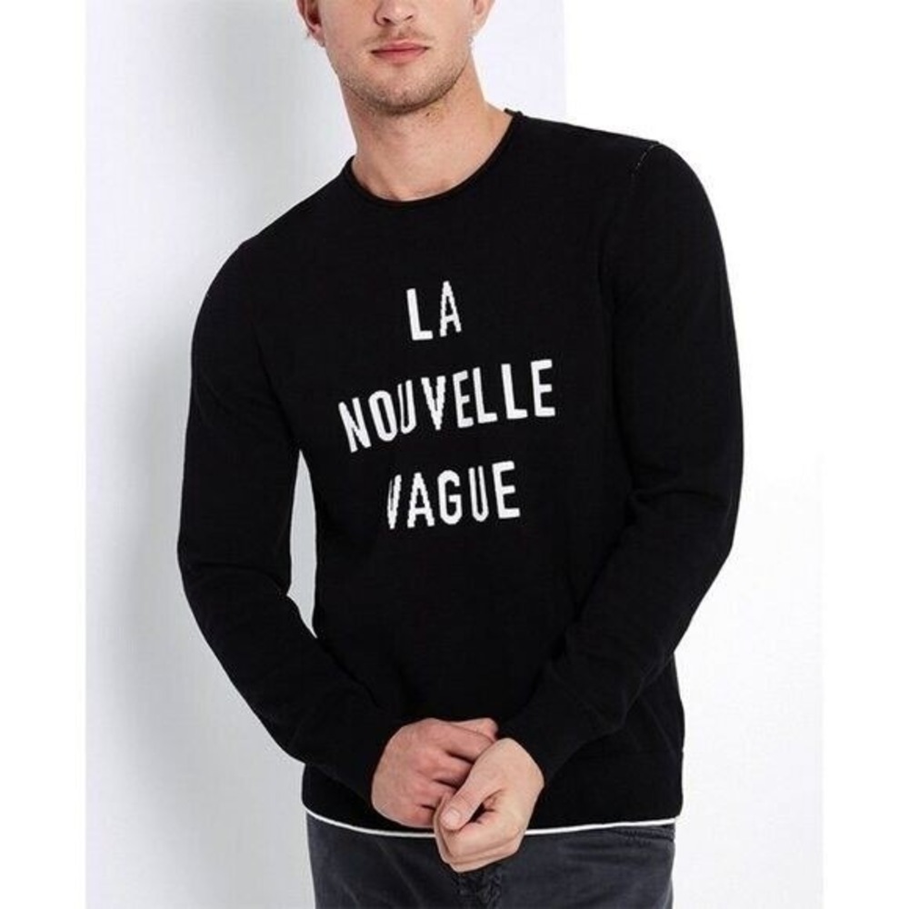NWT AG Adriano Goldschmied Cedric Crew‎ Neck Sweater La Nouvelle Vague Small